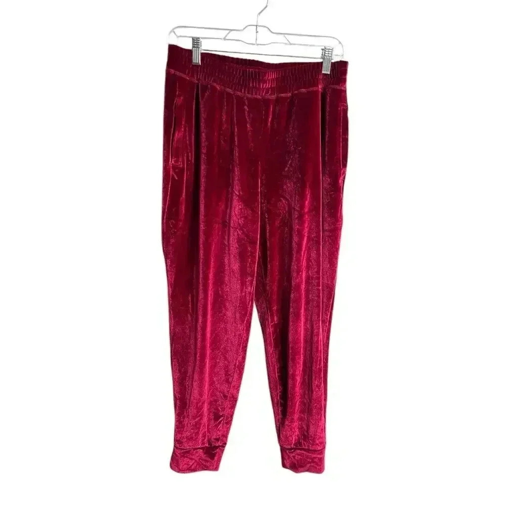 Fabletics Luxe Velour Jogger Pants Medium Pockets